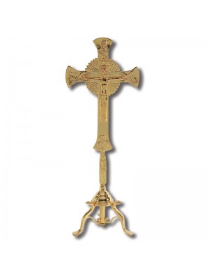 Altar Cross with Peacock 5128c