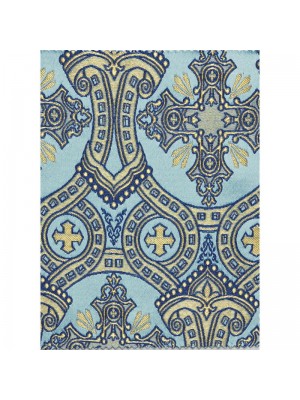 Cloth of Gold Pale Blue Silk 11128