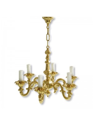 Lampadario in Ottone Lucidato 11473