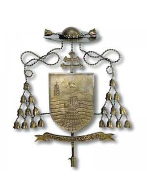 Escudo de Armas de Obispos en Bronce 9799