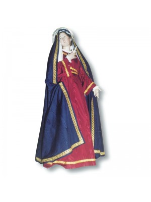 Traje y Manto para Virgen Dolorosa 7900